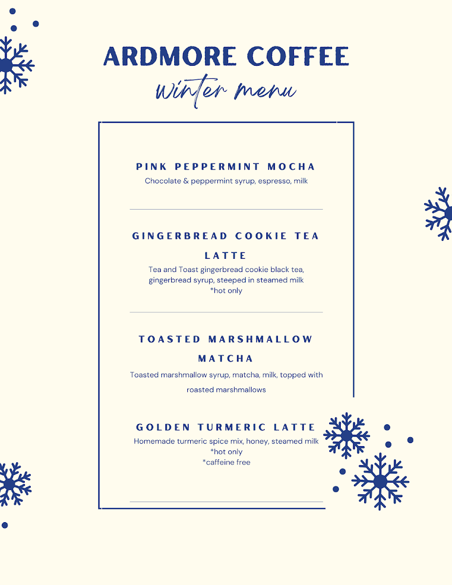 Ardmore Coffee Photo Menu 5