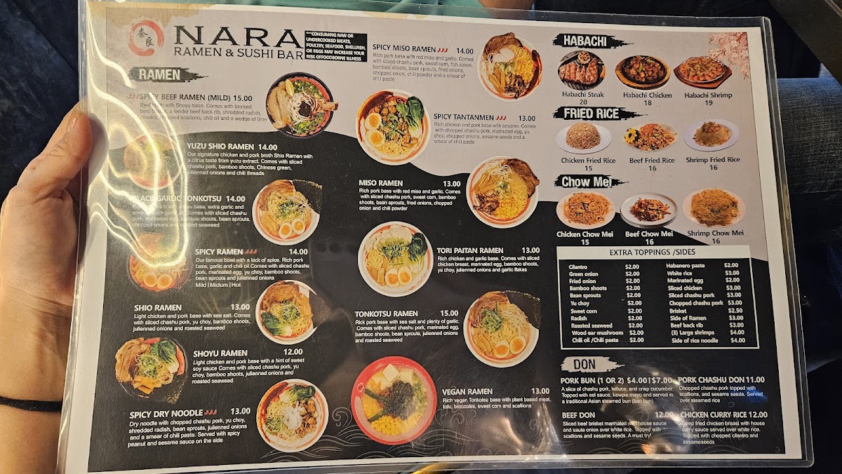 Nara Ramen & Sushi Bar -Caldwell Photo Menu 3
