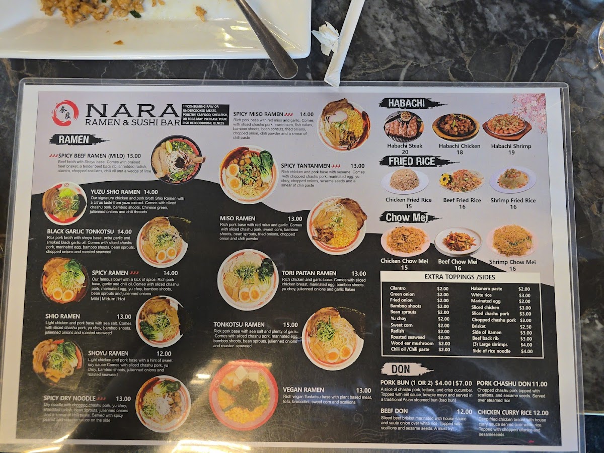 Nara Ramen & Sushi Bar -Caldwell Photo Menu 7