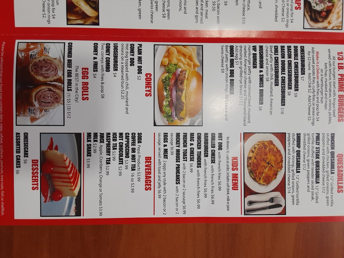 Valentino's Diner Photo Menu 6