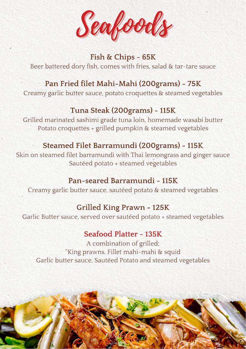 Retro Kitchen and Bar Photo Menu 3