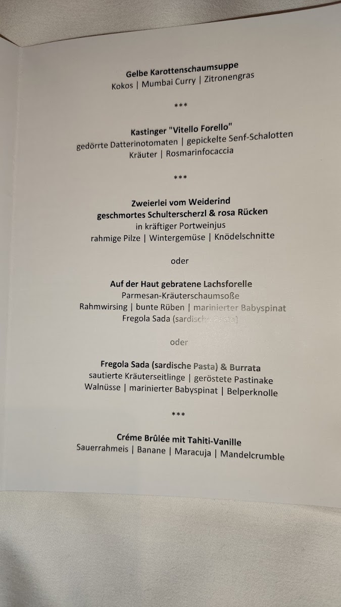 Gasthaus Binderberger - Kasten 12 Photo Menu 1