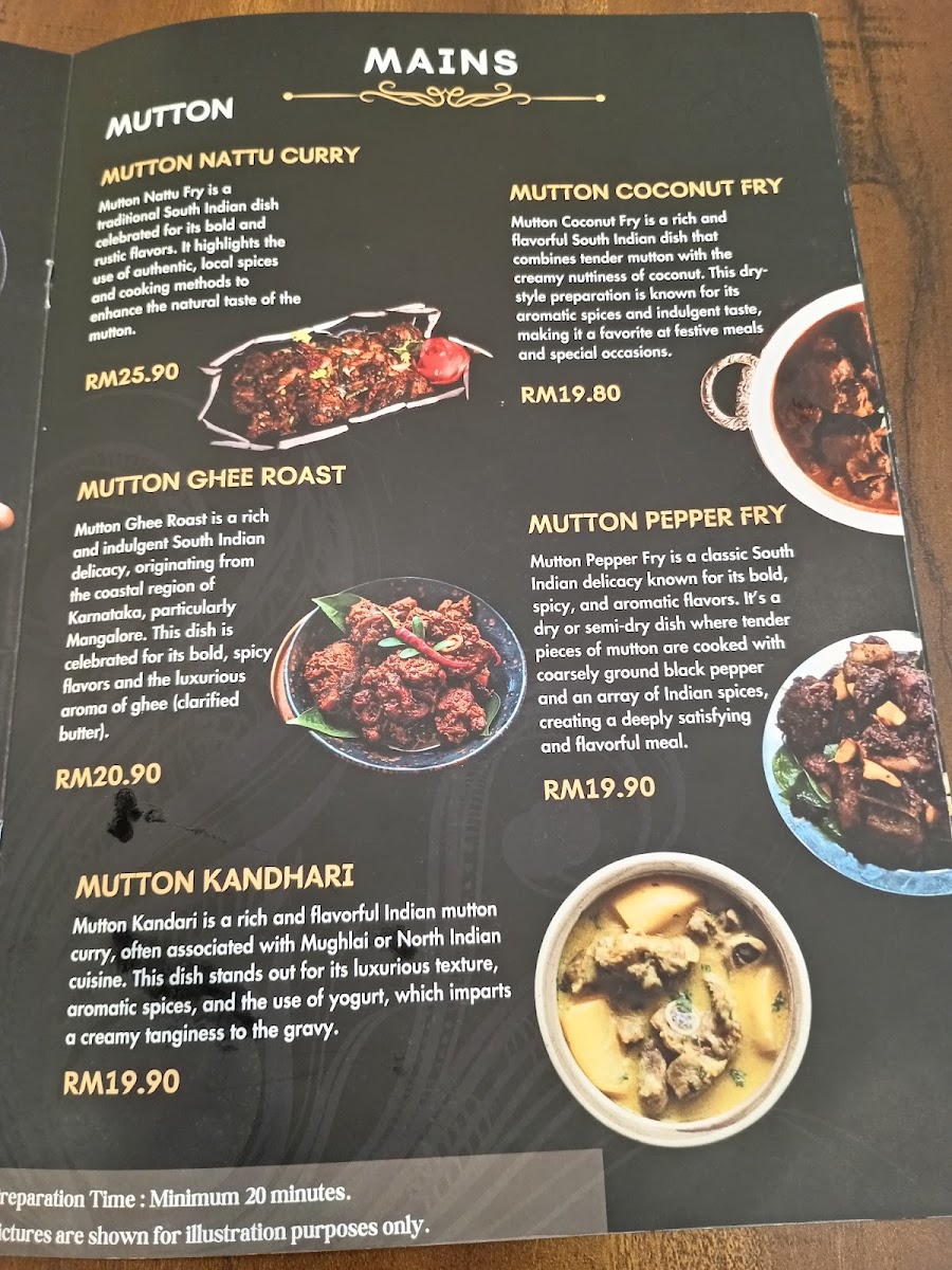 Restoran South Masalaa • Rawang Photo Menu 1