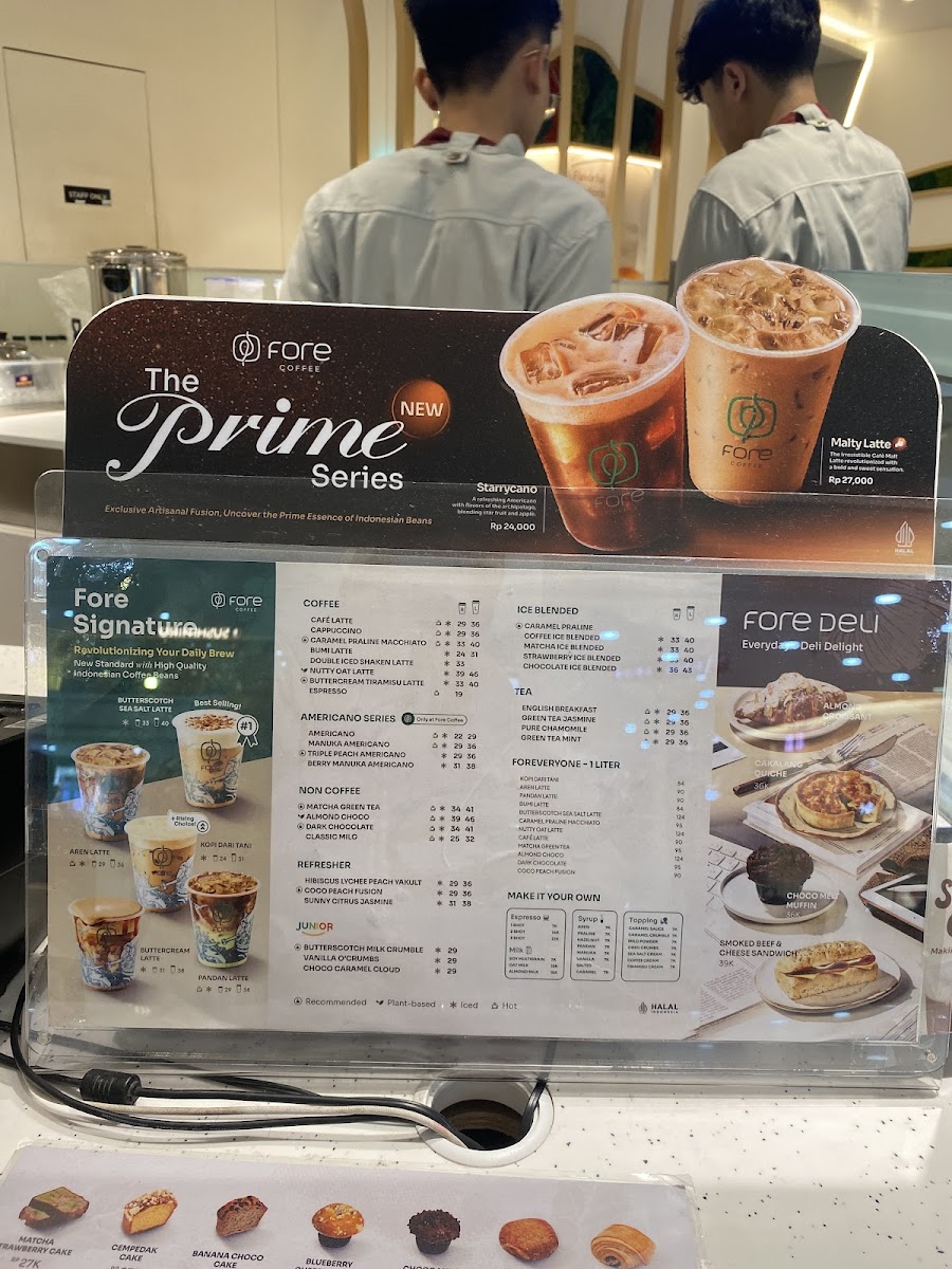 Fore Coffee Margo City Photo Menu 1