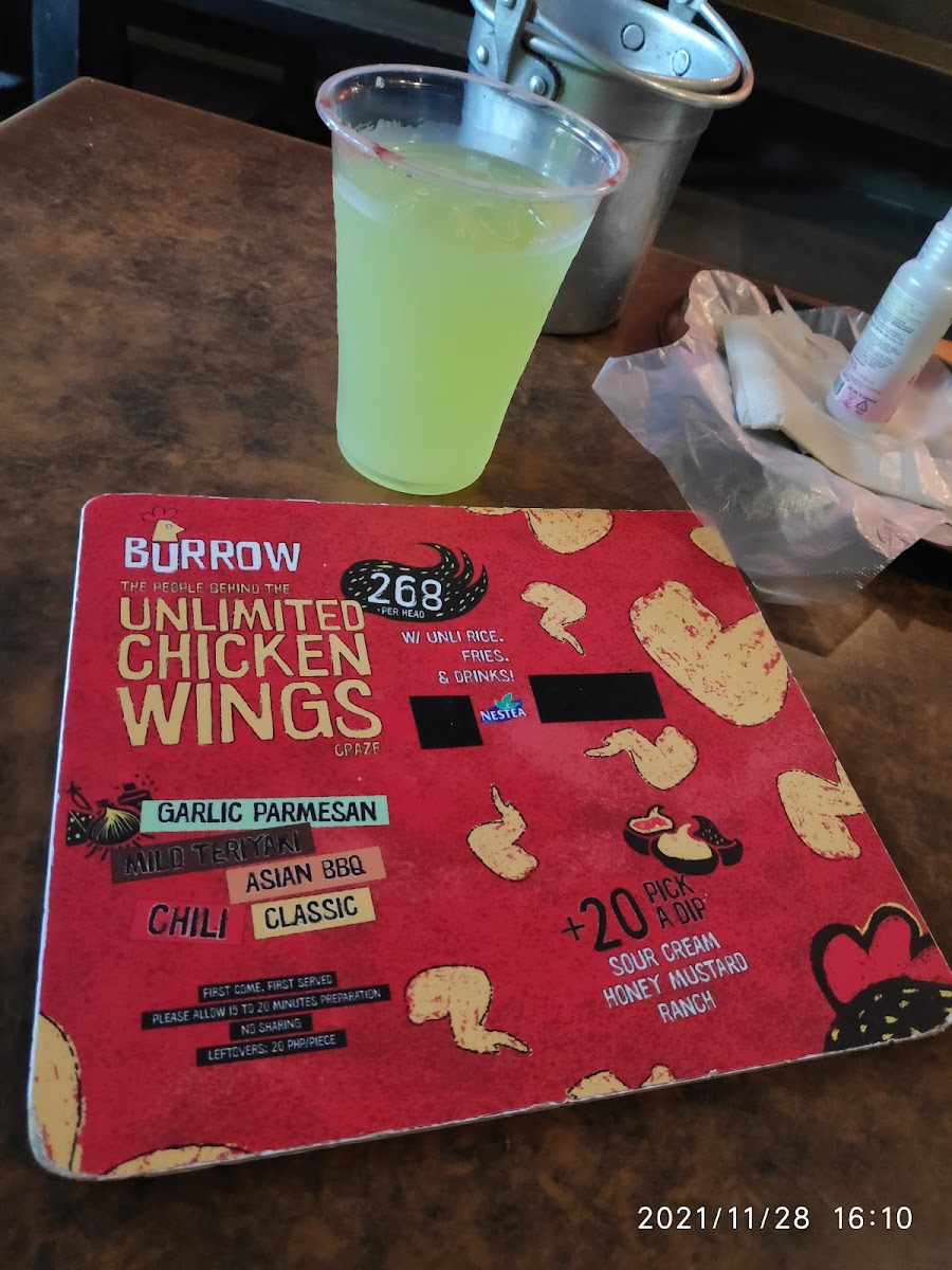 Burrow Unlimited Chicken Wings Photo 5