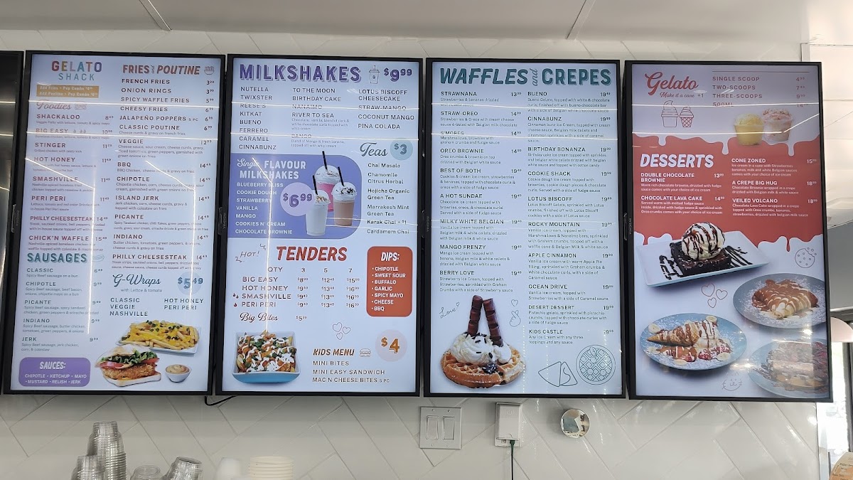 Gelato Shack Photo Menu 1