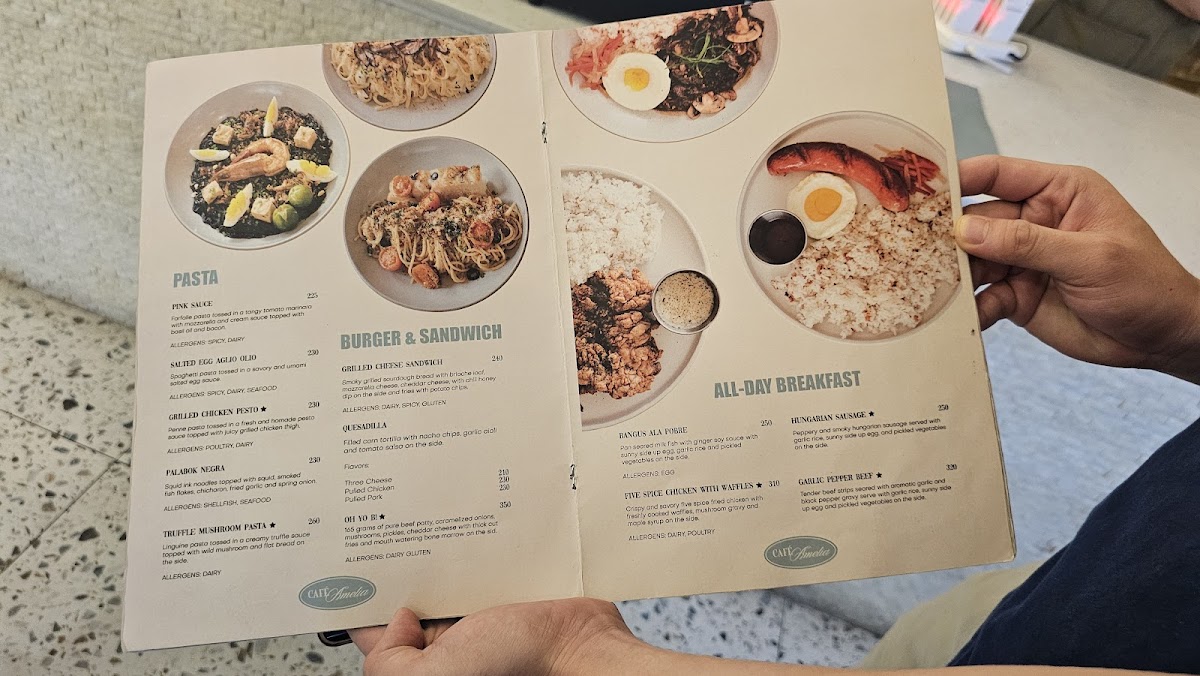 Café Amelia PH - Specialty Coffee Photo Menu 1