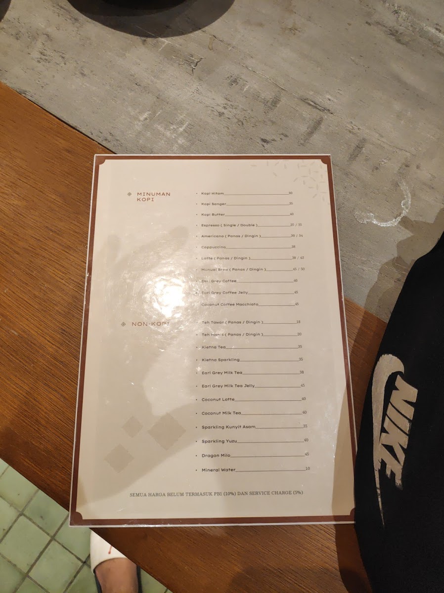 Kedai Sesama - Cikini Photo Menu 6