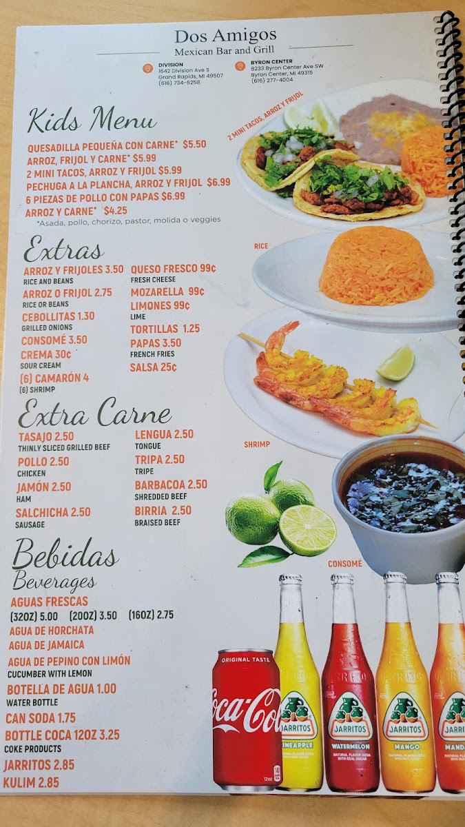 Dos Amigos Restaurant Photo Menu 3