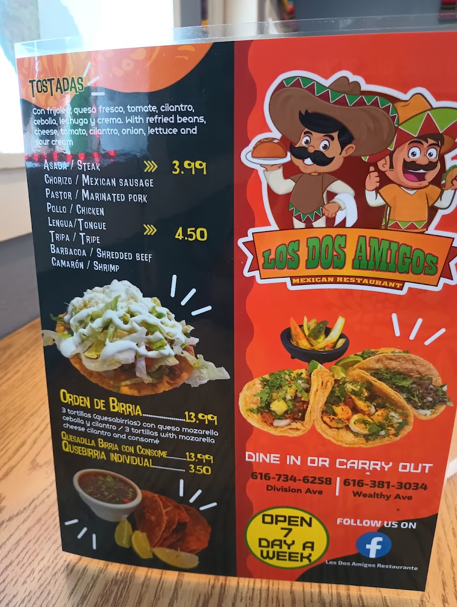 Dos Amigos Restaurant Photo Menu 6