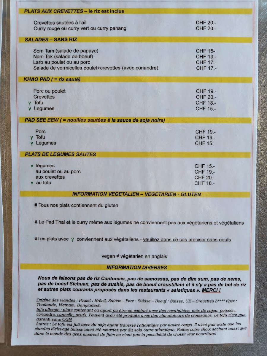 Erawan Take Away Photo Menu 1