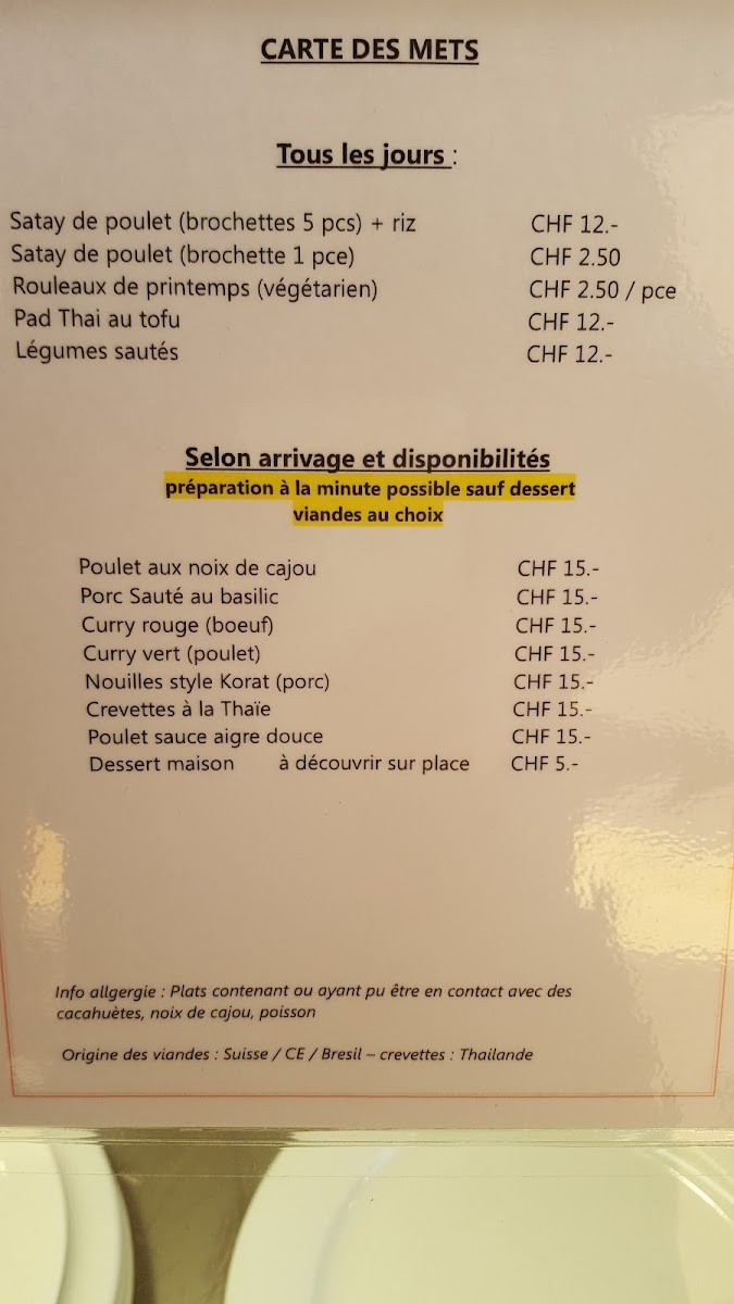 Erawan Take Away Photo Menu 7
