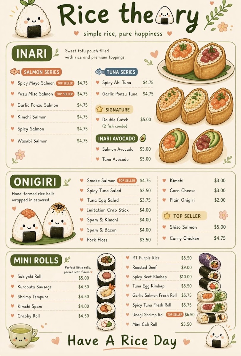 Rice Theory Photo Menu 2