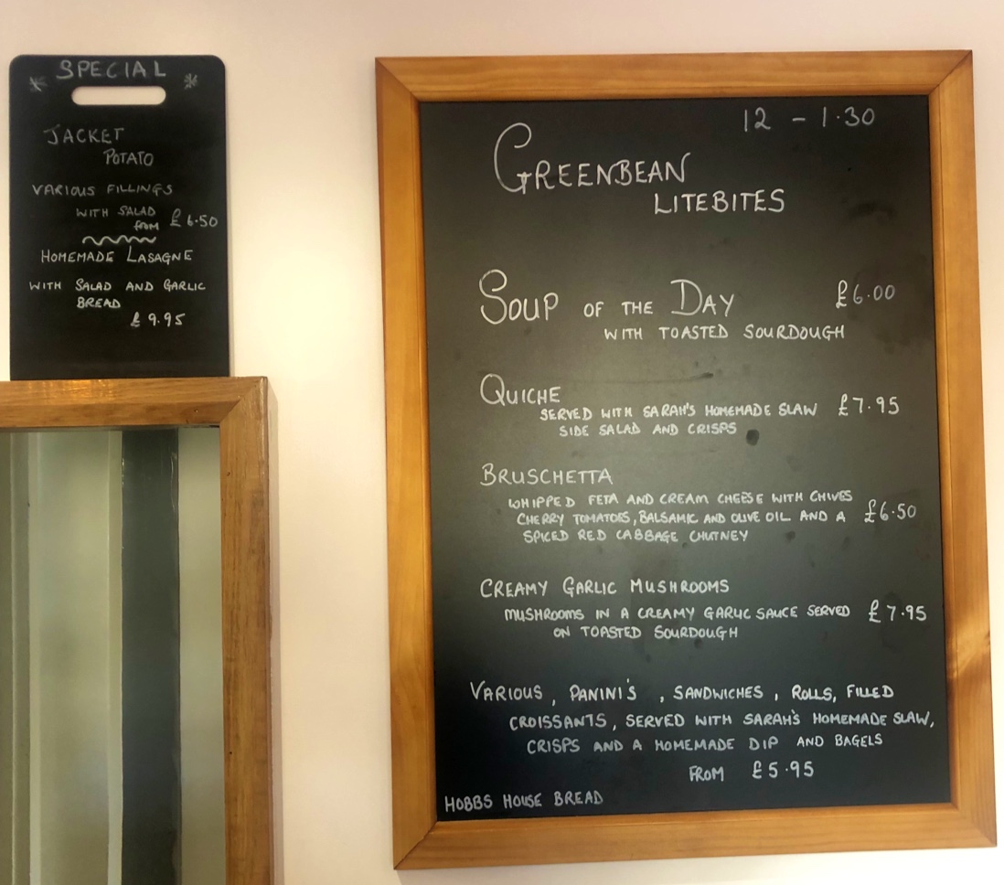 The Greenbean Cafe Photo Menu 5