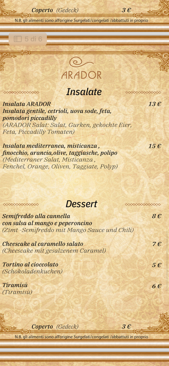 Arador Lignano Photo Menu 4