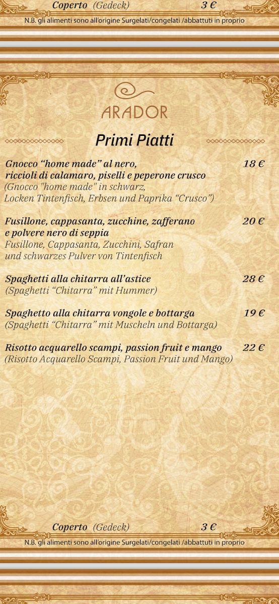 Arador Lignano Photo Menu 6