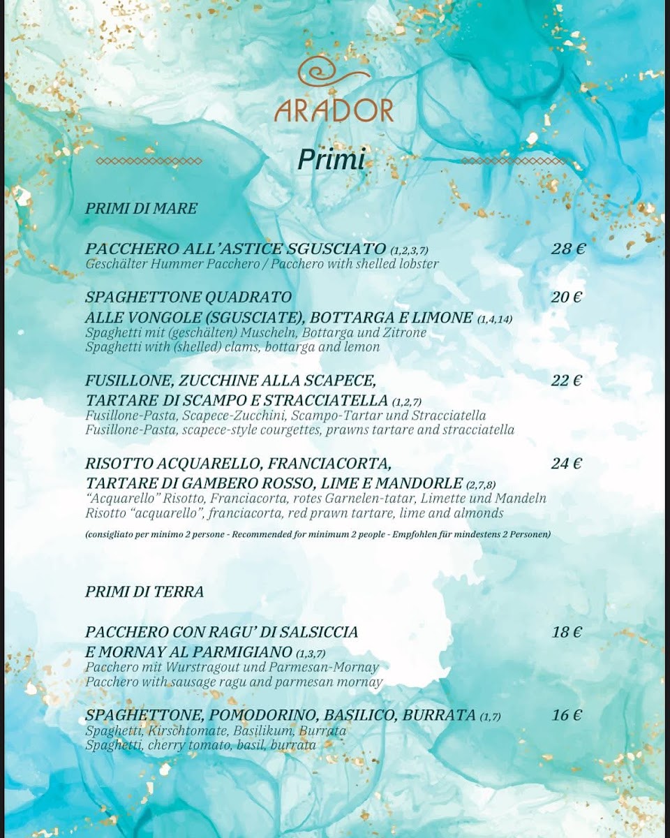 Arador Lignano Photo Menu 7
