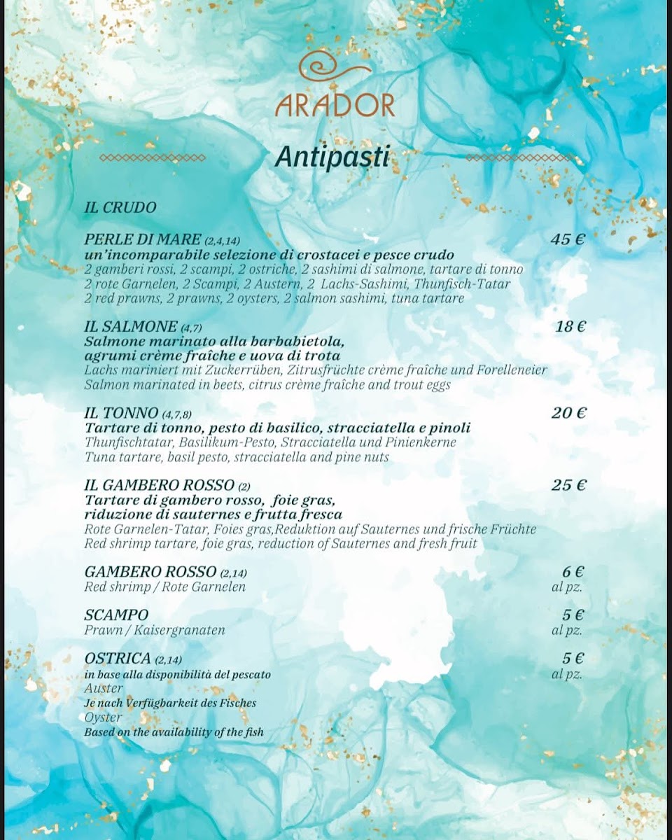 Arador Lignano Photo Menu 8