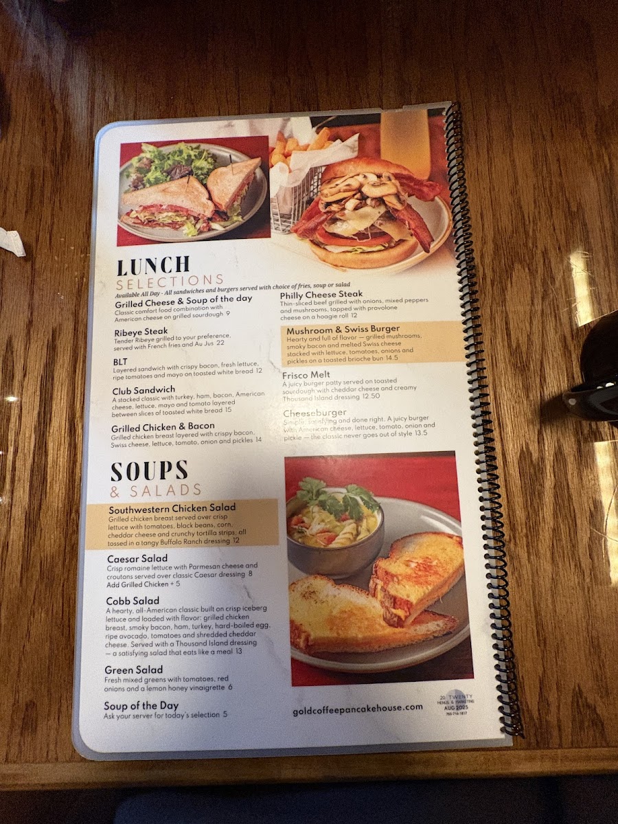 Gold Coffee Pancake House Photo Menu 2