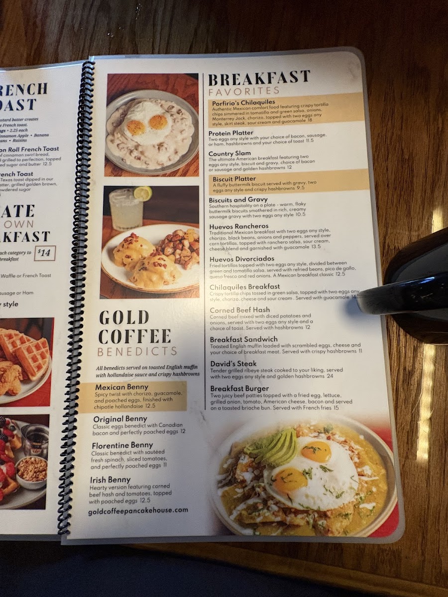 Gold Coffee Pancake House Photo Menu 3