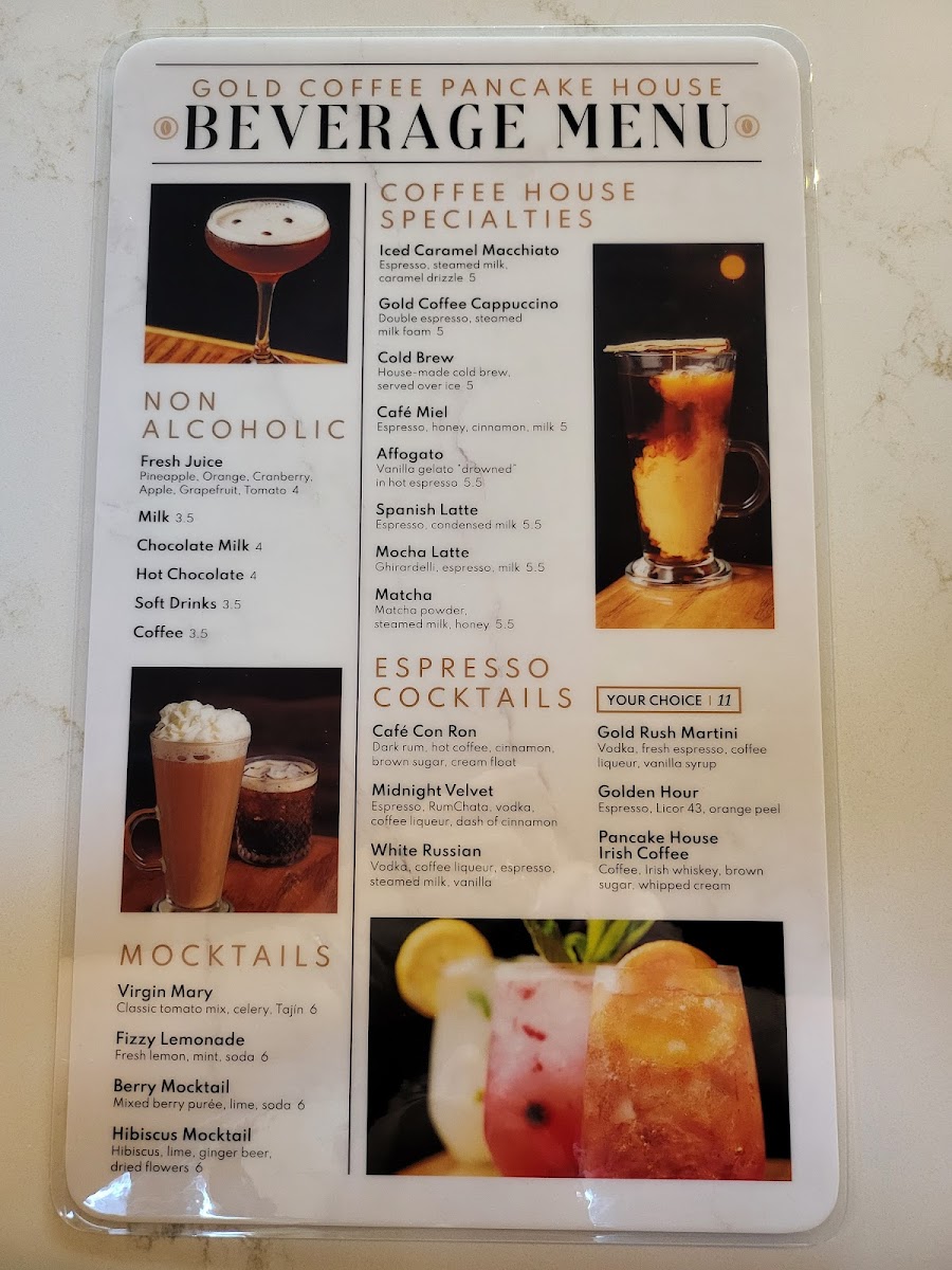 Gold Coffee Pancake House Photo Menu 5