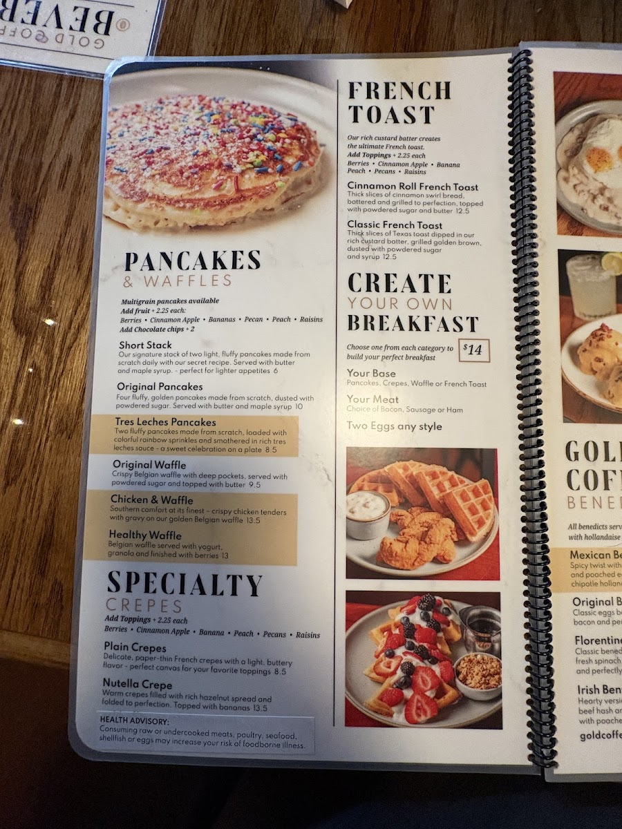 Gold Coffee Pancake House Photo Menu 7