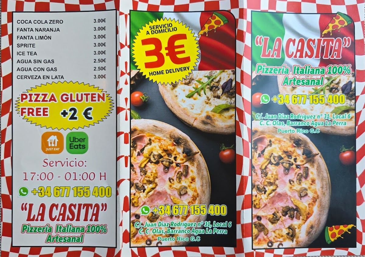 Pizzeria La Casita Photo Menu 2