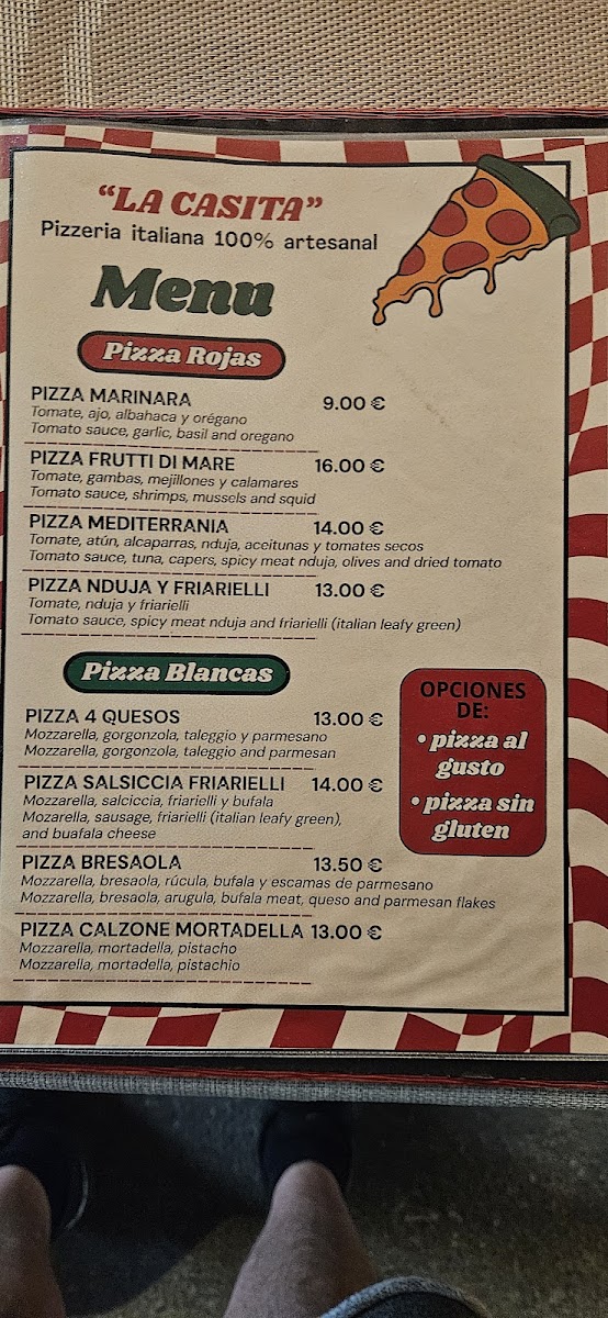 Pizzeria La Casita Photo Menu 4