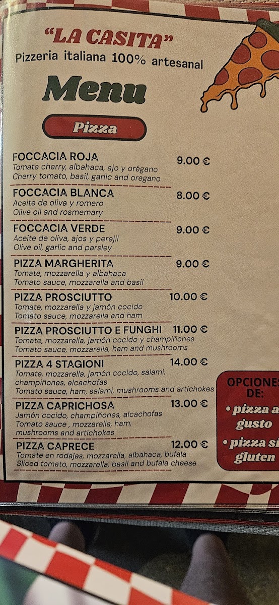 Pizzeria La Casita Photo Menu 5