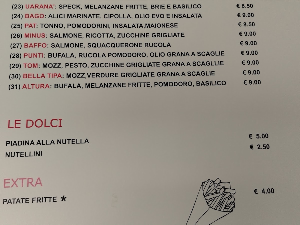 PIT STOP - Piadineria e Pizzeria Photo Menu 2