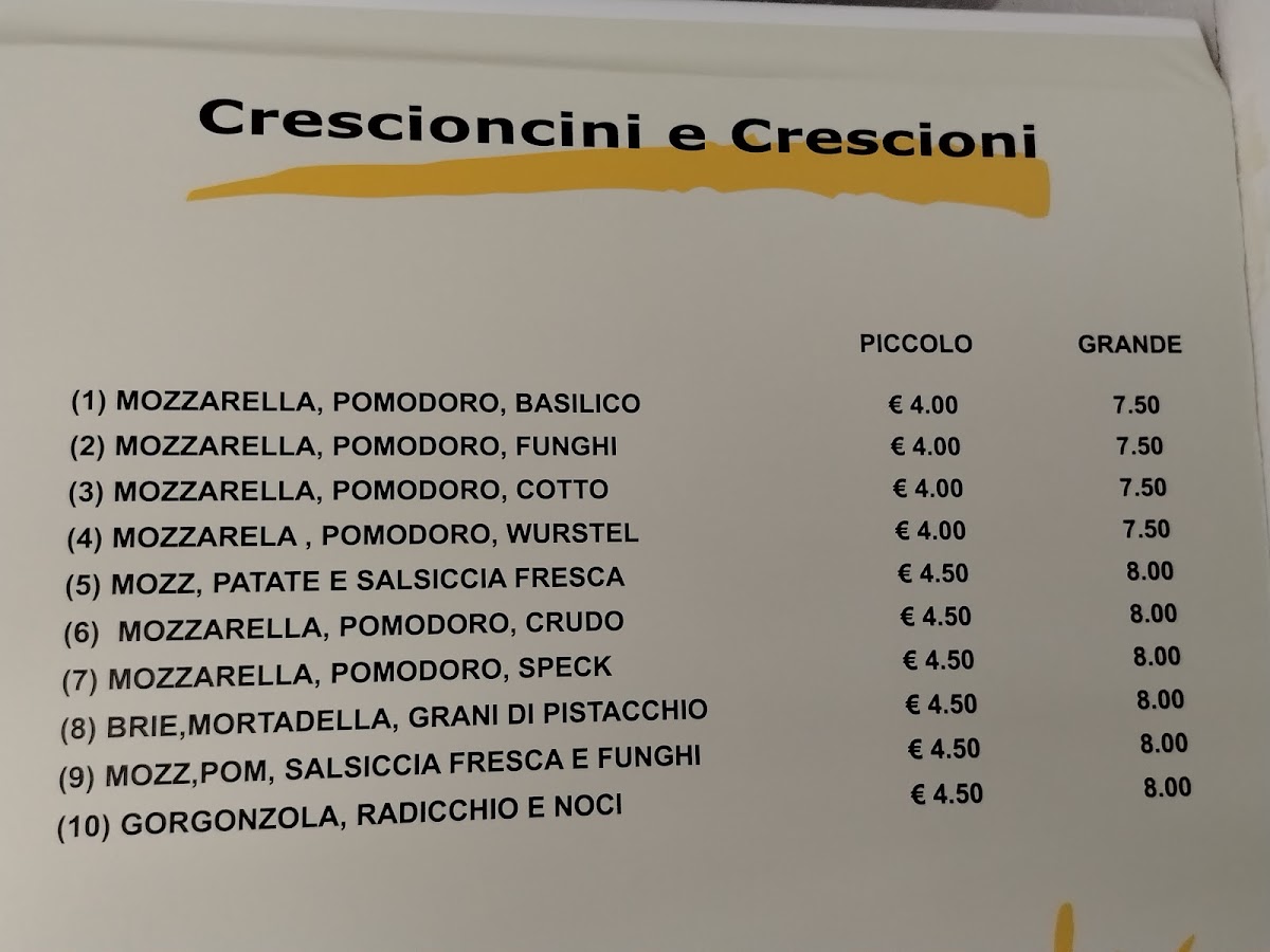 PIT STOP - Piadineria e Pizzeria Photo Menu 3