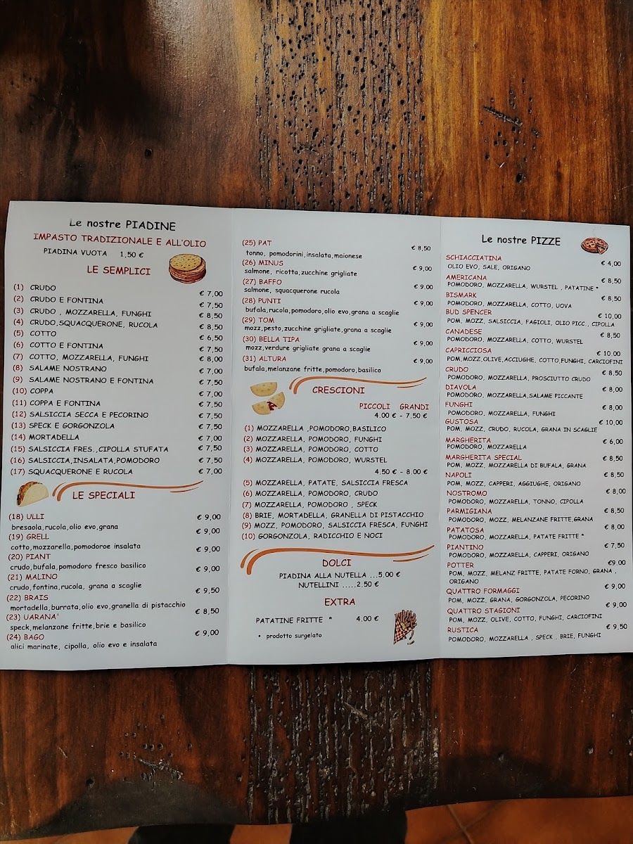 PIT STOP - Piadineria e Pizzeria Photo Menu 5