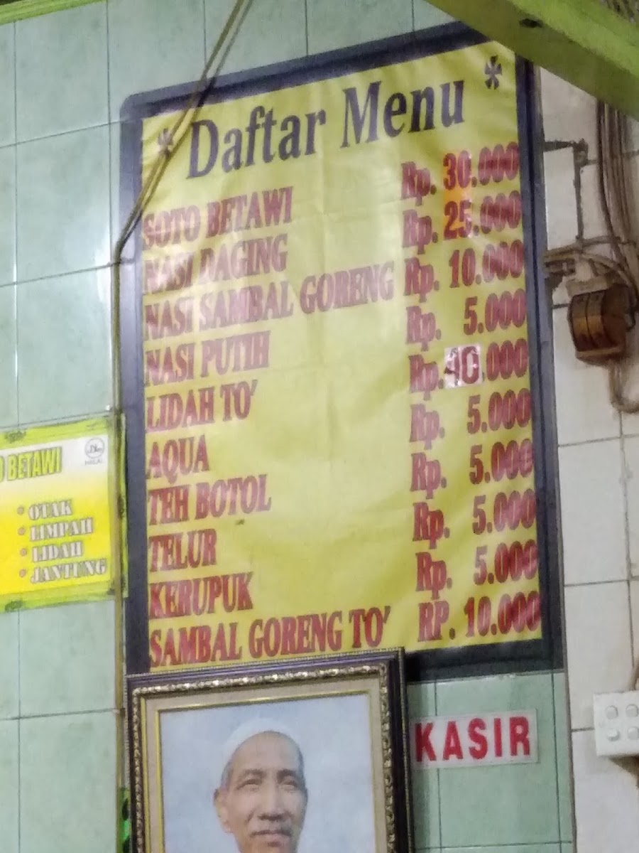 Soto Betawi Photo Menu 2