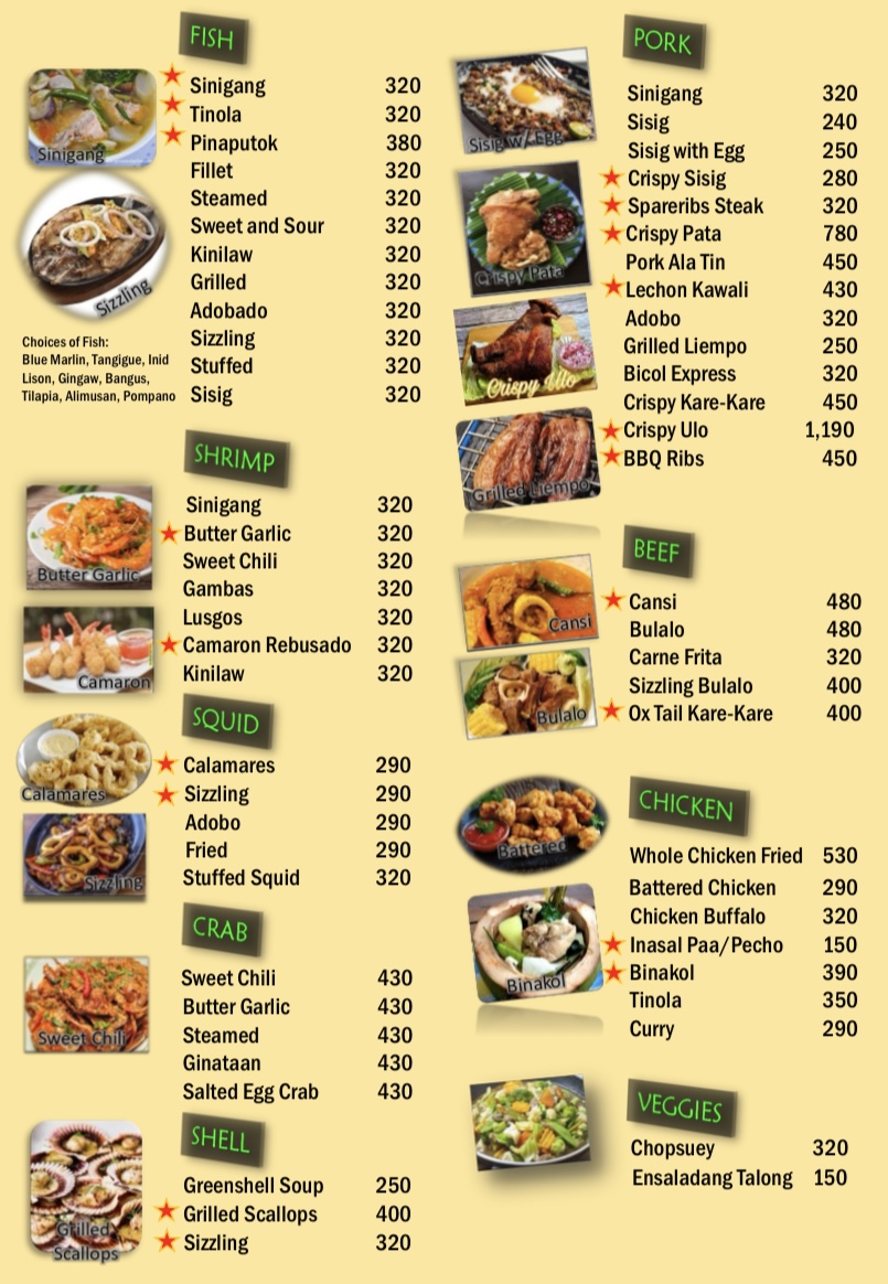 UNCLE GER'S Photo Menu 1