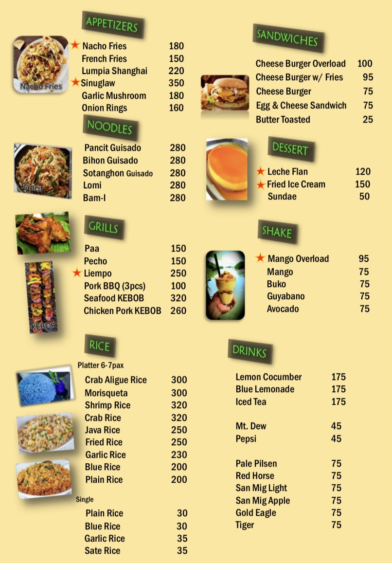 UNCLE GER'S Photo Menu 2