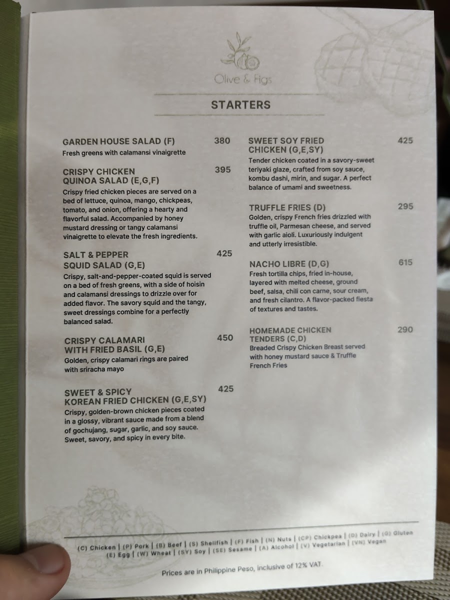 Olive & Figs Photo Menu 8