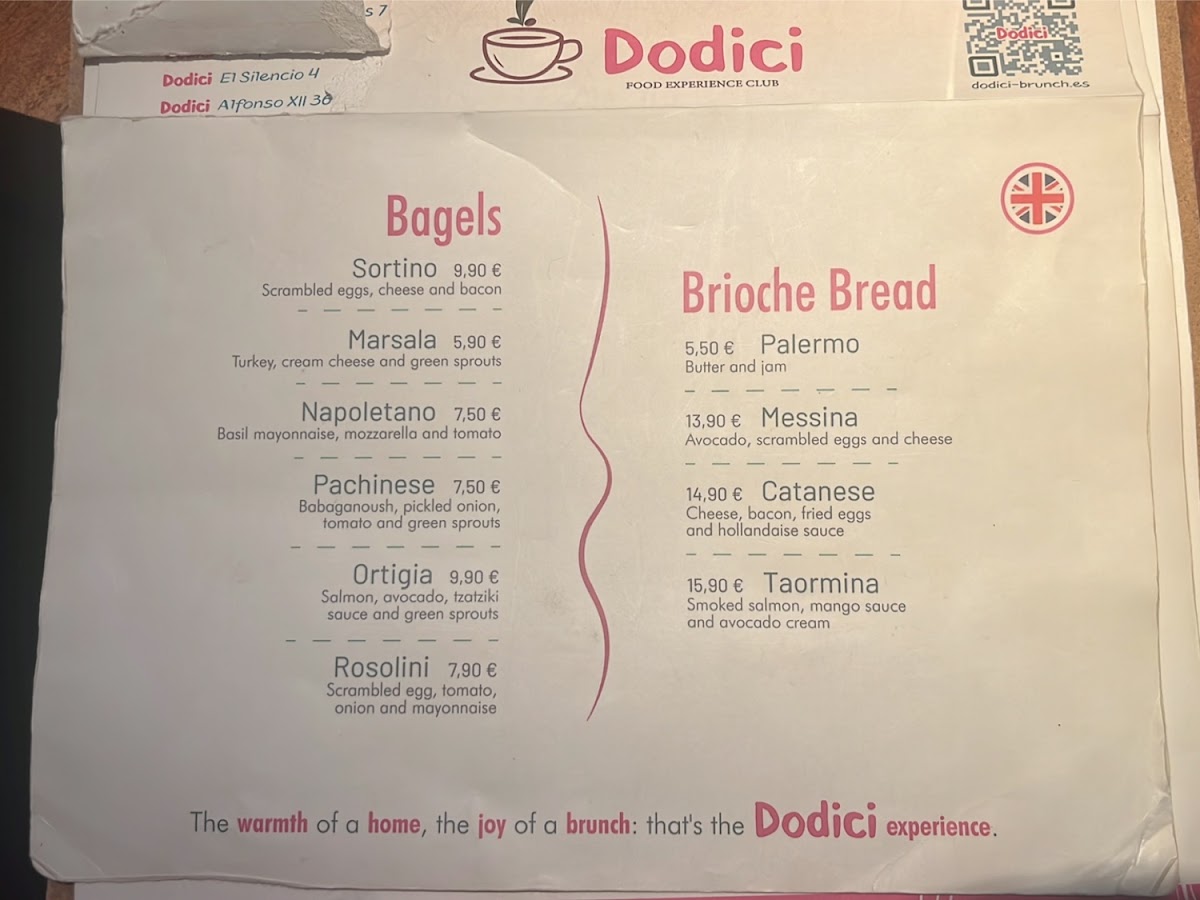 DODICI | Brunch Sevilla Photo Menu 10