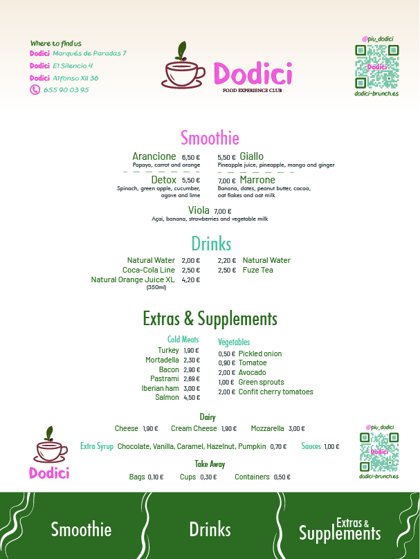 DODICI | Brunch Sevilla Photo Menu 4