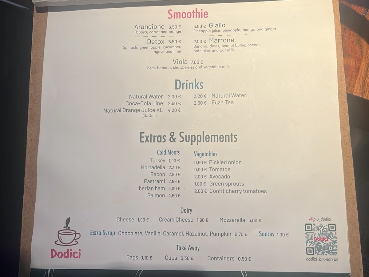 DODICI | Brunch Sevilla Photo Menu 9