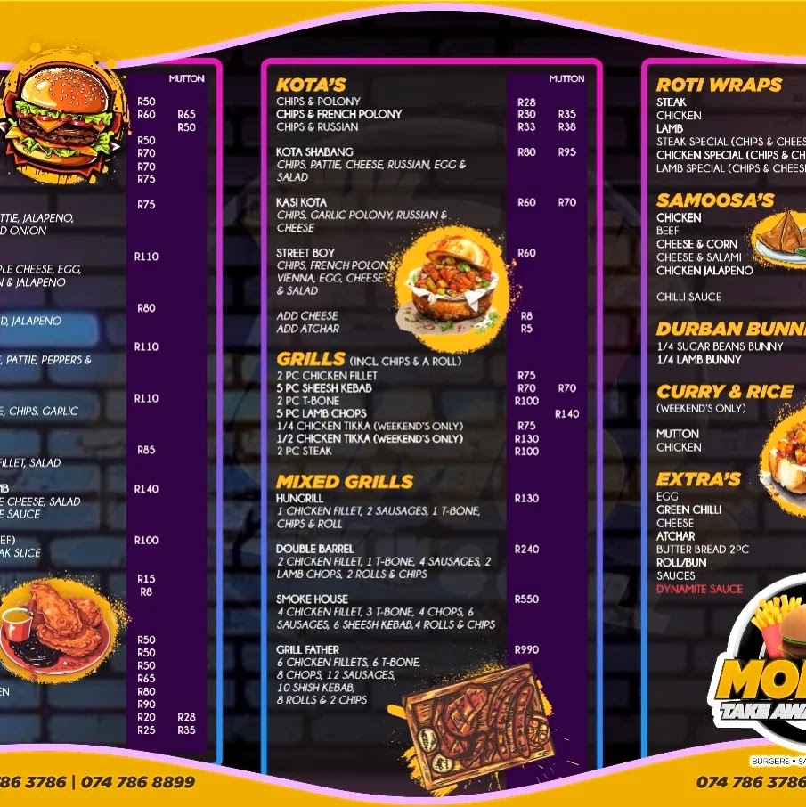 Momo's Takeaways & Grill (Halaal) Photo Menu 1
