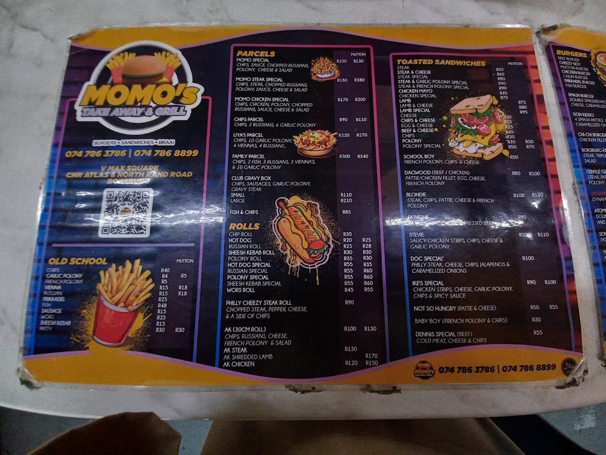 Momo's Takeaways & Grill (Halaal) Photo Menu 4