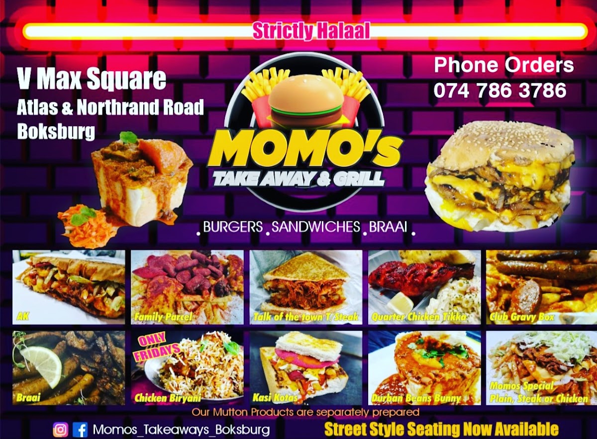 Momo's Takeaways & Grill (Halaal) Photo Menu 6