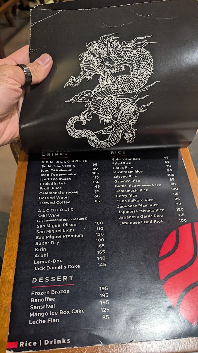 Inaka Restaurant and Sushi Bar Photo Menu 1