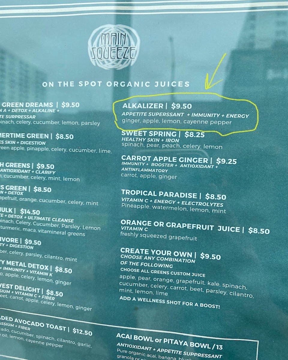 Main Squeeze Photo Menu 6