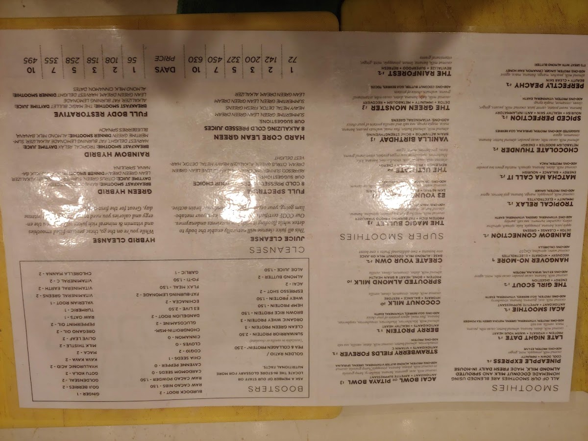 Main Squeeze Photo Menu 8