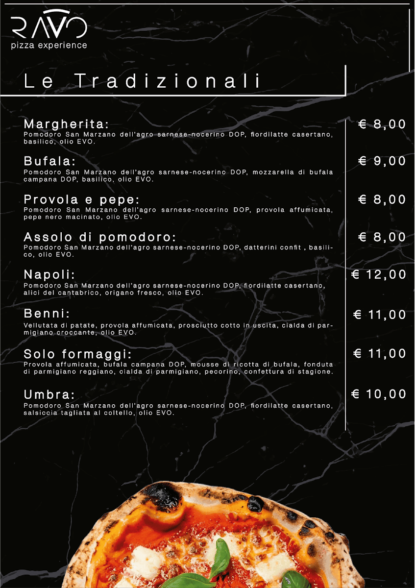 RAVO pizza experience Photo Menu 2
