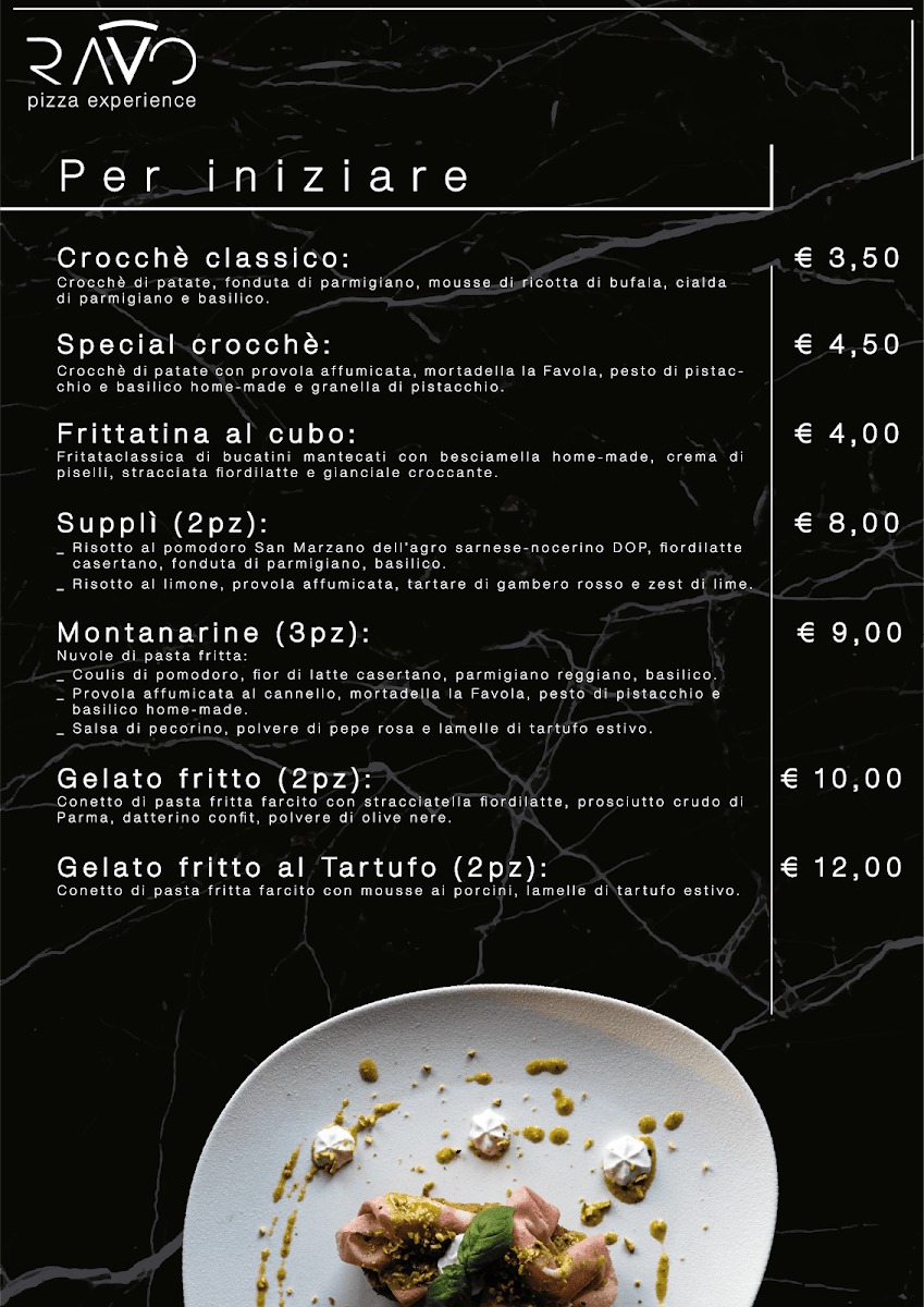 RAVO pizza experience Photo Menu 4