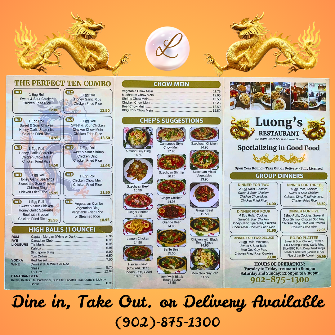 Luong's Restaurant Photo Menu 1