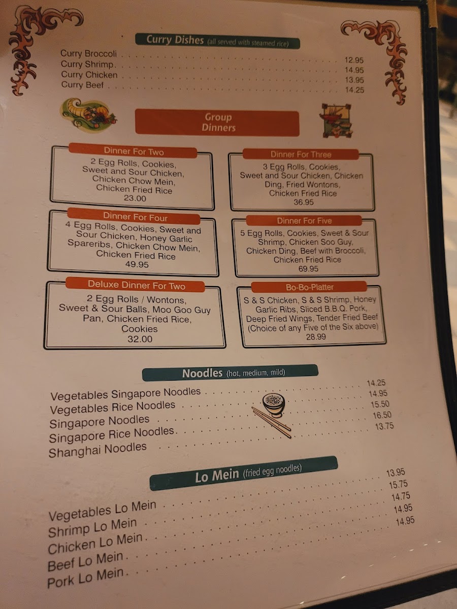 Luong's Restaurant Photo Menu 4
