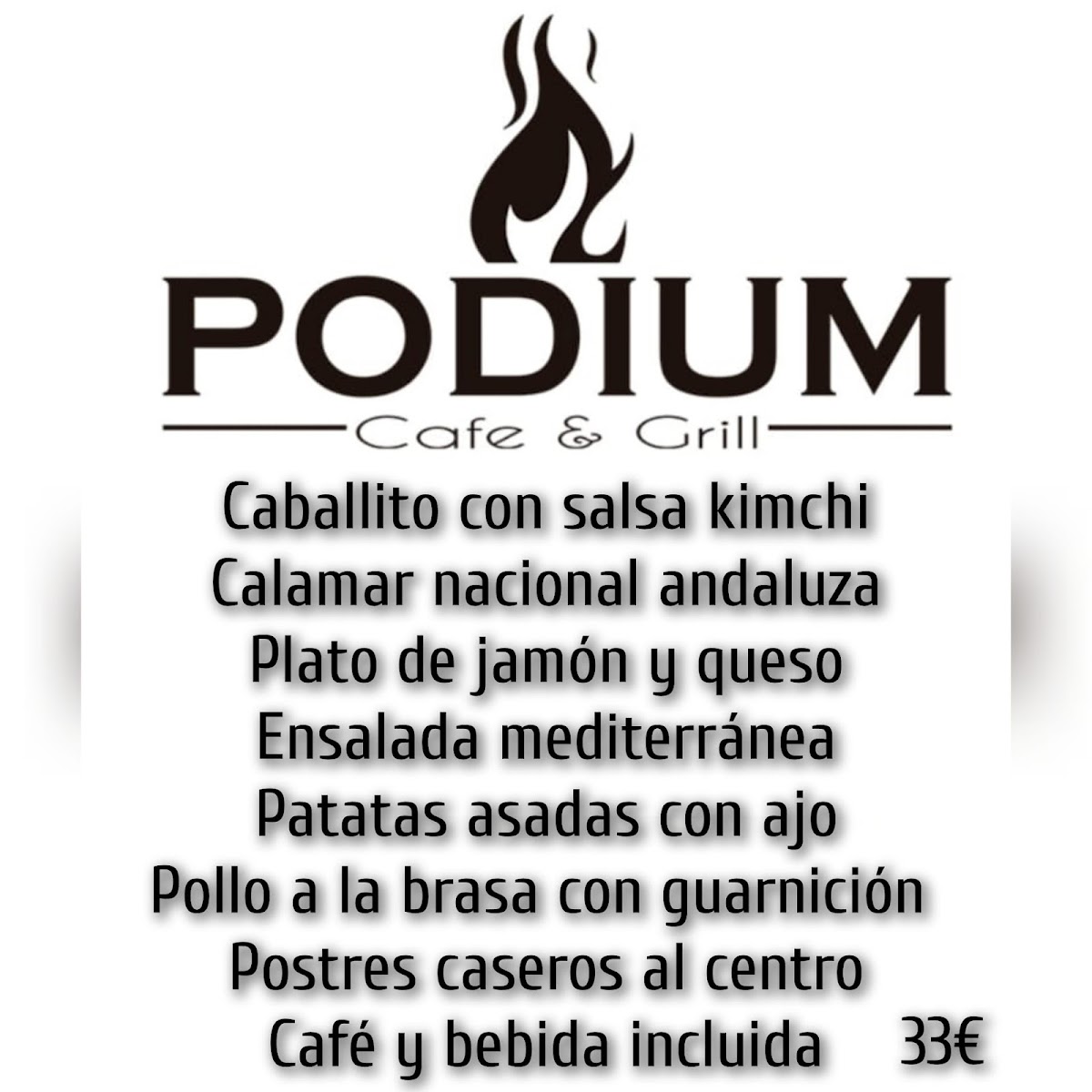 Cafetería Podium Photo Menu 4